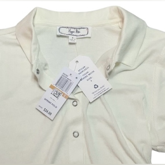Hippie Rose Juniors' Snap-Front Spring Polo Size S - Picture 2 of 4